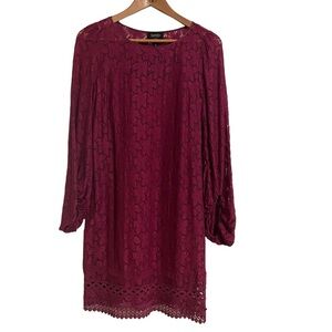 Laundry by Shelli Segal Long Sleeve Lace Dress Size 6